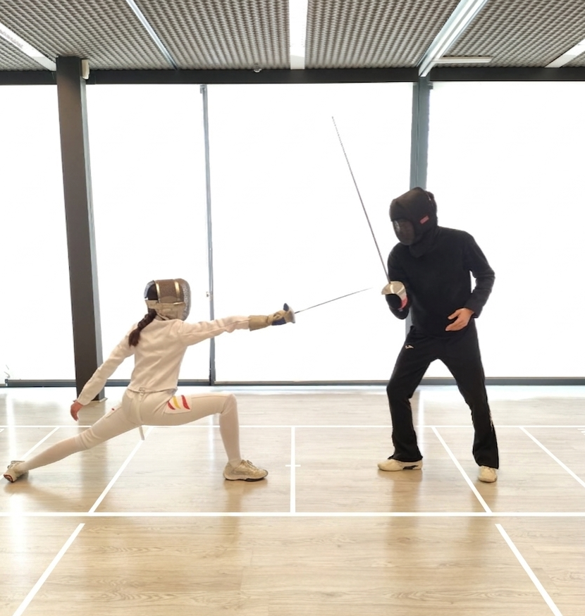 Entrenamiento en la Academia de Esgrima CLM